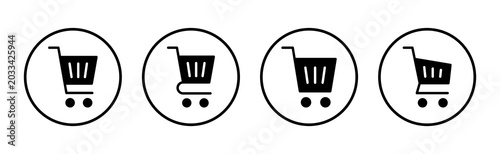 Bild auf Leinwand Shopping icon vector illustration