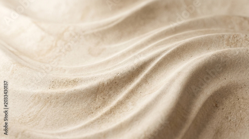 Soft Sand Waves: Gentle waves of fine, pale sand create a tranquil and abstract pattern, evoking a sense of peace and natural beauty.