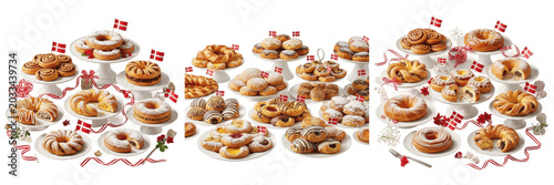 Tableau sur toile Laminated puff pastry processing specimen showcasing structural culinary paramet
