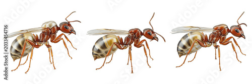 Vászonkép Queen ant 8k detail, Solenopsis invicta, Formicidae family, red imported fire an