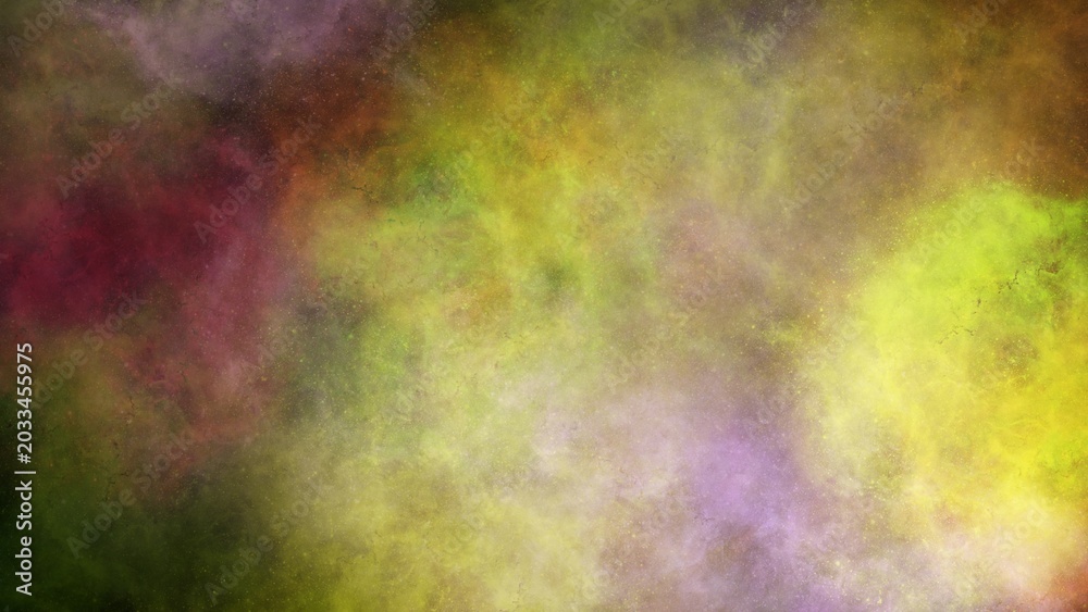 Fototapeta premium Vibrant golden yellow, orange and purple nebula smoke with warm glowing effect. Rich, energetic and luxurious abstract background perfect for premium branding, celebrations, creative