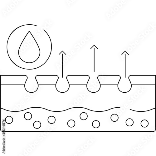 Obraz na plátně Exfoliation Icon