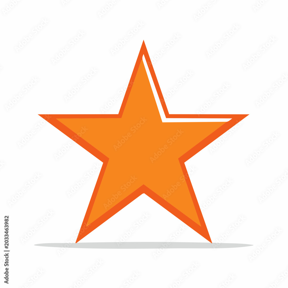 Obraz premium Orange Star Icon