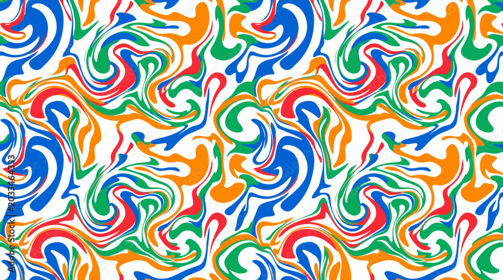 Obraz premium Colorful Swirling Abstract Pattern Background Design Vibrant Marbling Effect