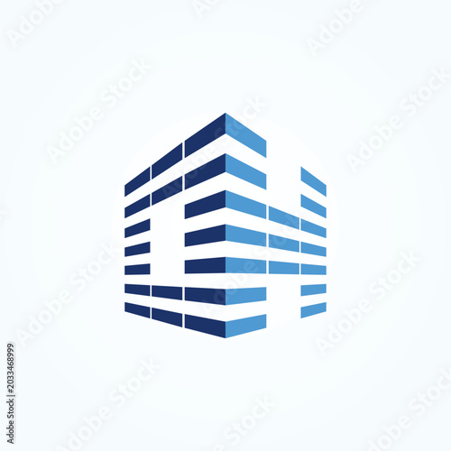 Creative OH house building logo symbol concept. Real Estate Apartment Home Monogram luxury elegant logo web design