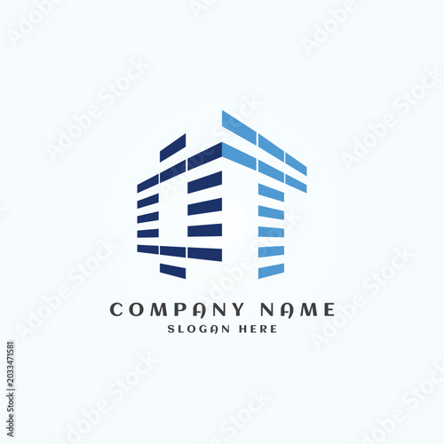 Creative OT house building logo symbol concept. Real Estate Apartment Home Monogram luxury elegant logo web design
