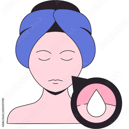 Tablou pe pânză Hydrated Skin Sticker