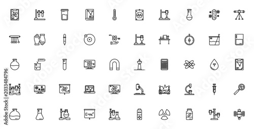 Fotografija Science icon set