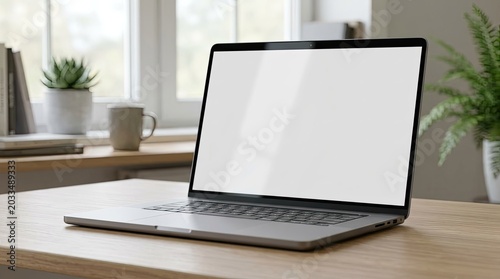 laptop on the table