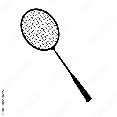 Badminton racket and ball