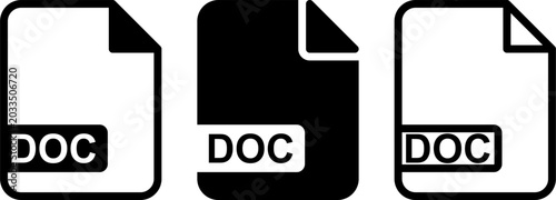 black document simple icon collection