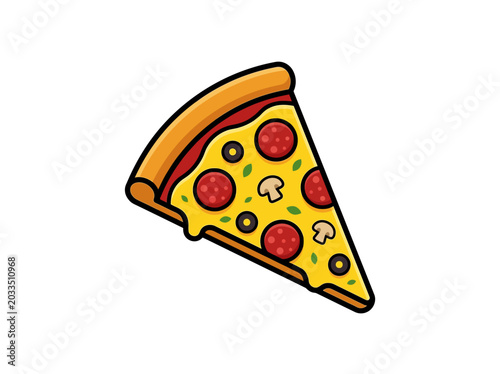 A delicious slice of pepperoni pizza.