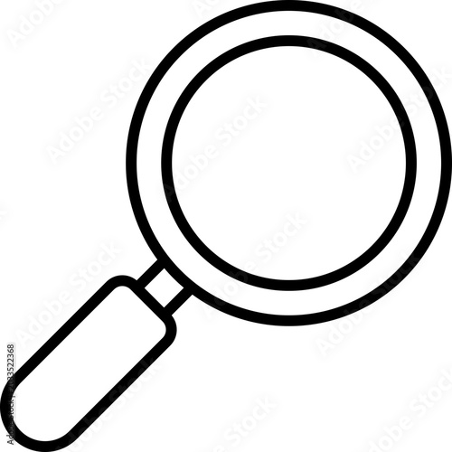 Black search icon - outline