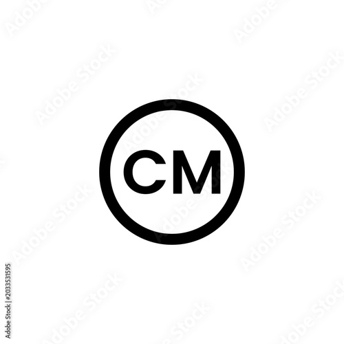 black trademark simple icon collection