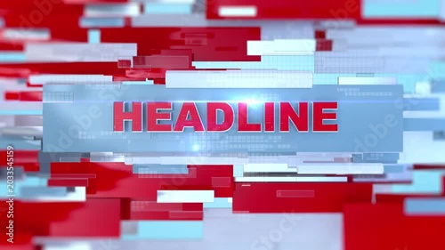 3D World News Headline Opener, Headline Breaking News Intro for News Update Broadcasting News Channel and TV News