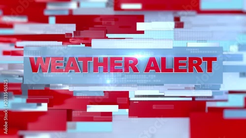3D Weather Alert Opener, Weather Alert Breaking News Intro for News Update Broadcasting News Channel and TV News