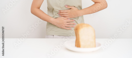 Konstfotografi Gluten intolerance, Gluten free and celiac disease or Wheat allergy