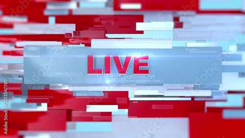 3D Live News Update Opener, Live Breaking News Intro for News Update Broadcasting News Channel and TV News