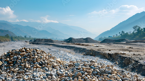 Jaflong Stone Quarry and Piyain River Landscape