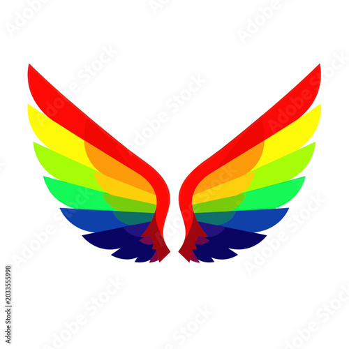 Rainbow Wings Symbol