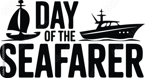 Photos Day of the Seafarer Vector Illustration, Seafarers Day Maritime Profession Theme