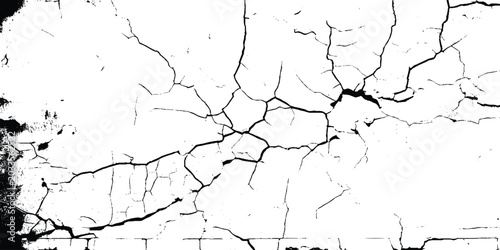 Εκτύπωση καμβά Industrial decay background featuring heavily fractured paint