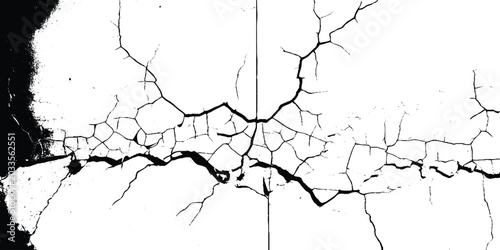 Canvastavla Weathered cement surface texture in high contrast monochrome