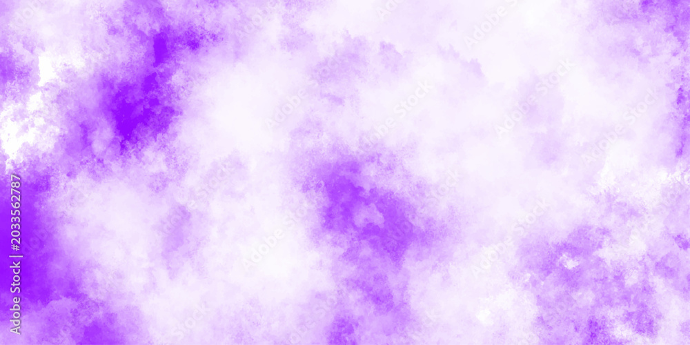 Fototapeta premium abstract cloud and vapor texture background. white and purple smoke aquarelle smudge illustration smooth grungy smokey light green colors ink glow. purple color powder explosion 