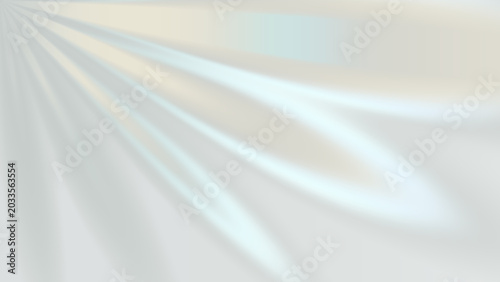 Fotografie Abstract background with soft flowing white and light blue silk fabric texture