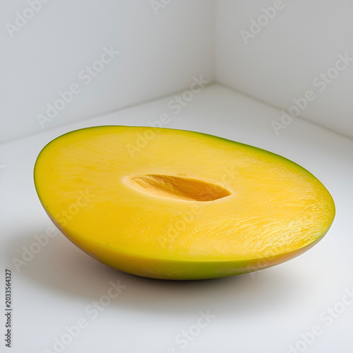 a yellow mango slice