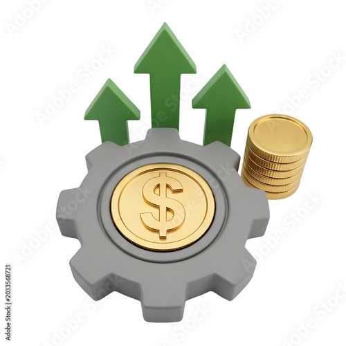 Financial Growth and Efficiency Concept