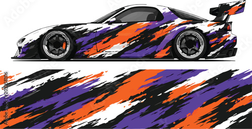 Speed Racing Car with Colorful Design 1.