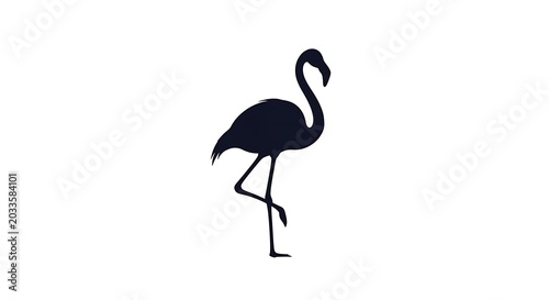 Black and white silhouette of a bird in flight.