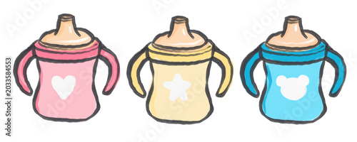 Tableau sur toile Sippy Cup Doodles