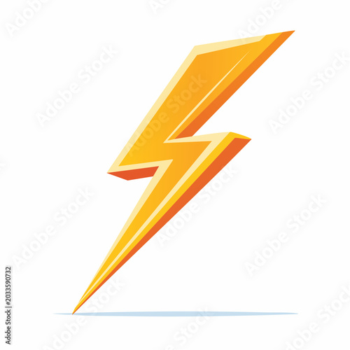 Yellow Lightning Bolt Icon