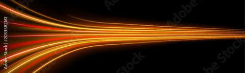Fotografía Colorful glowing highways stretch through transparent expressway layers with radiant neon brilliance