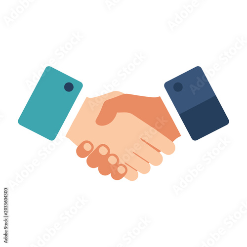 Handshake Between Two People Business.