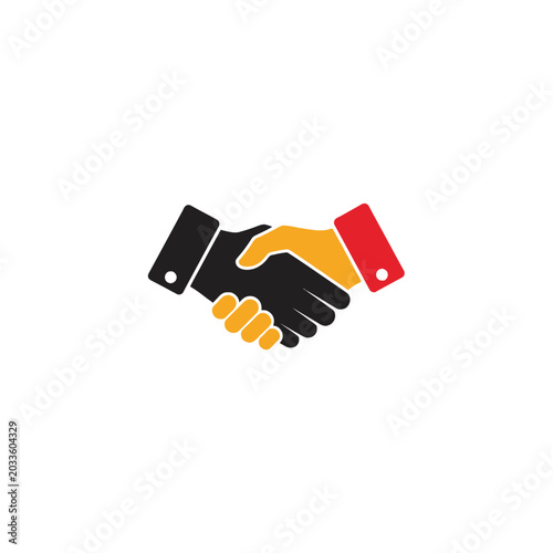 Handshake Business Partnership Agreement.