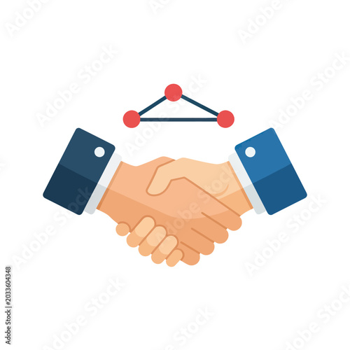 Handshake Business Partnership Agreement.