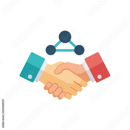 Handshake Business Partnership Agreement.