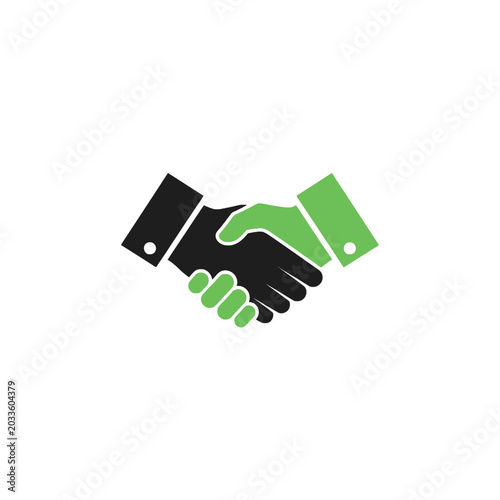 Handshake Business Partnership Agreement.