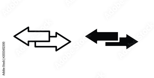 Canvas Print Transfer arrows icon