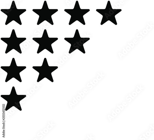 Star vector isolated icon. Stars vector icons. Stars collection. Golden Stars isolated on white background. Vector Star