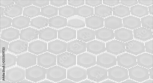 Bild auf Leinwand A close-up view of a honeycomb pattern with hexagonal cells on a transparent bac