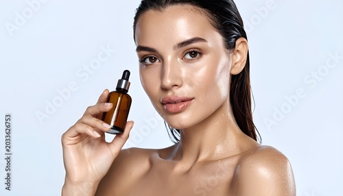 woman applying make up
