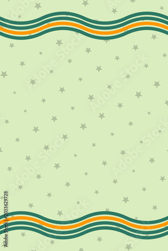 Obraz na plátně Typography background in summer zesty nature tones, styled with line wave top bo