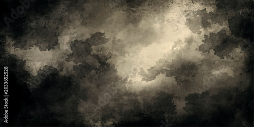 Canvas-taulu Dark grunge storm cloud background with smoke fog and dramatic sky texture