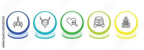 Fotografía medical outline icon set