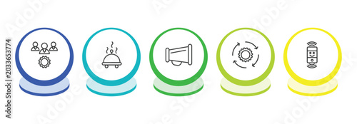 Fotografie general outline icon set
