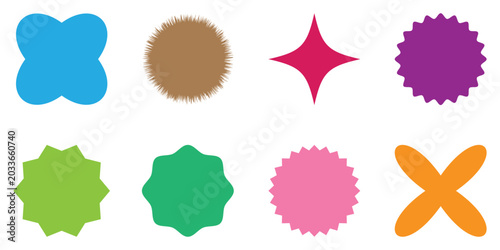 Photos Zig zag edge silhouette circle design